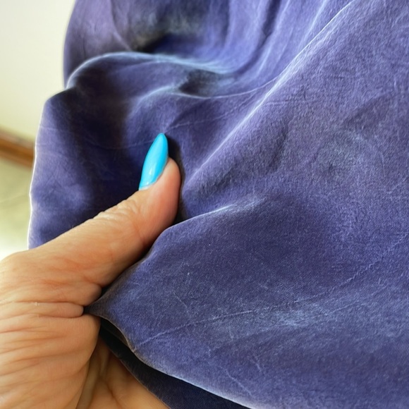 Vintage RABBIT DESIGNS MAXI 2 piece dress flare with topper purple washed size 8 - Picture 6 of 13